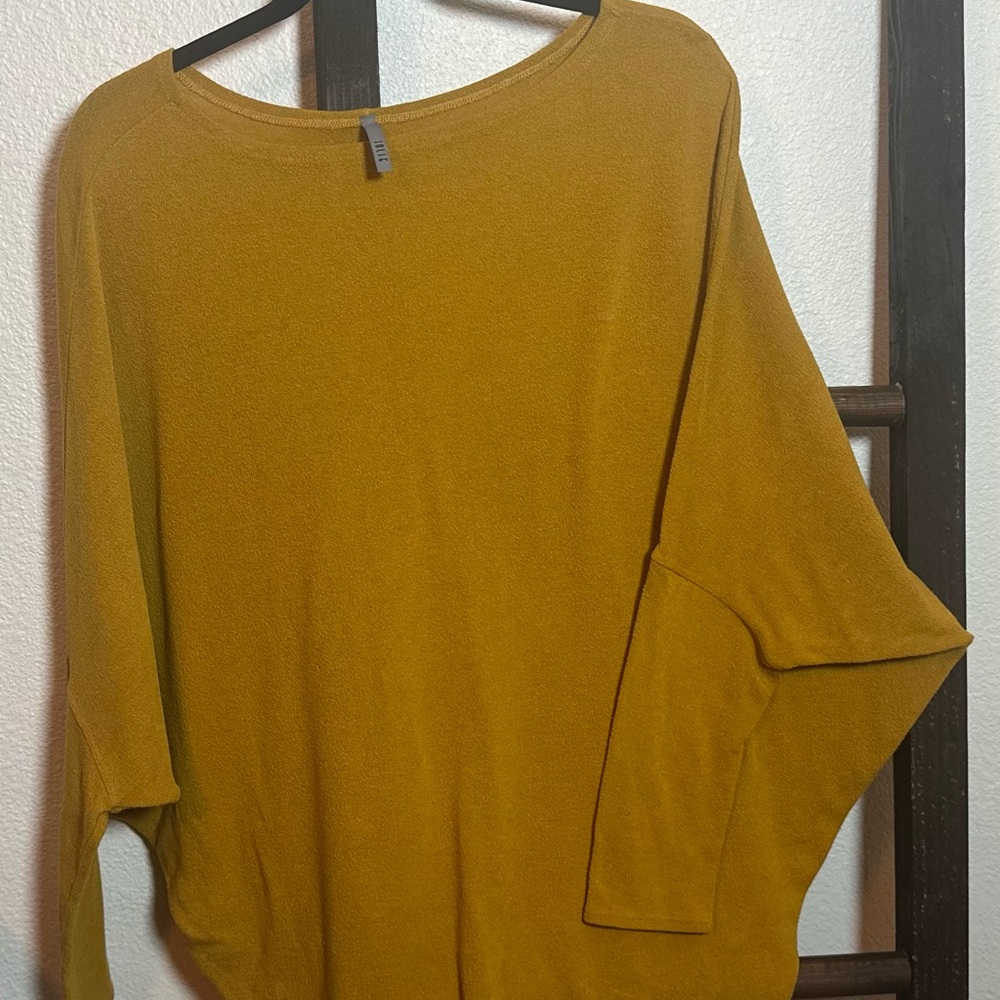 Jolie Mustard Long Sleeve Top